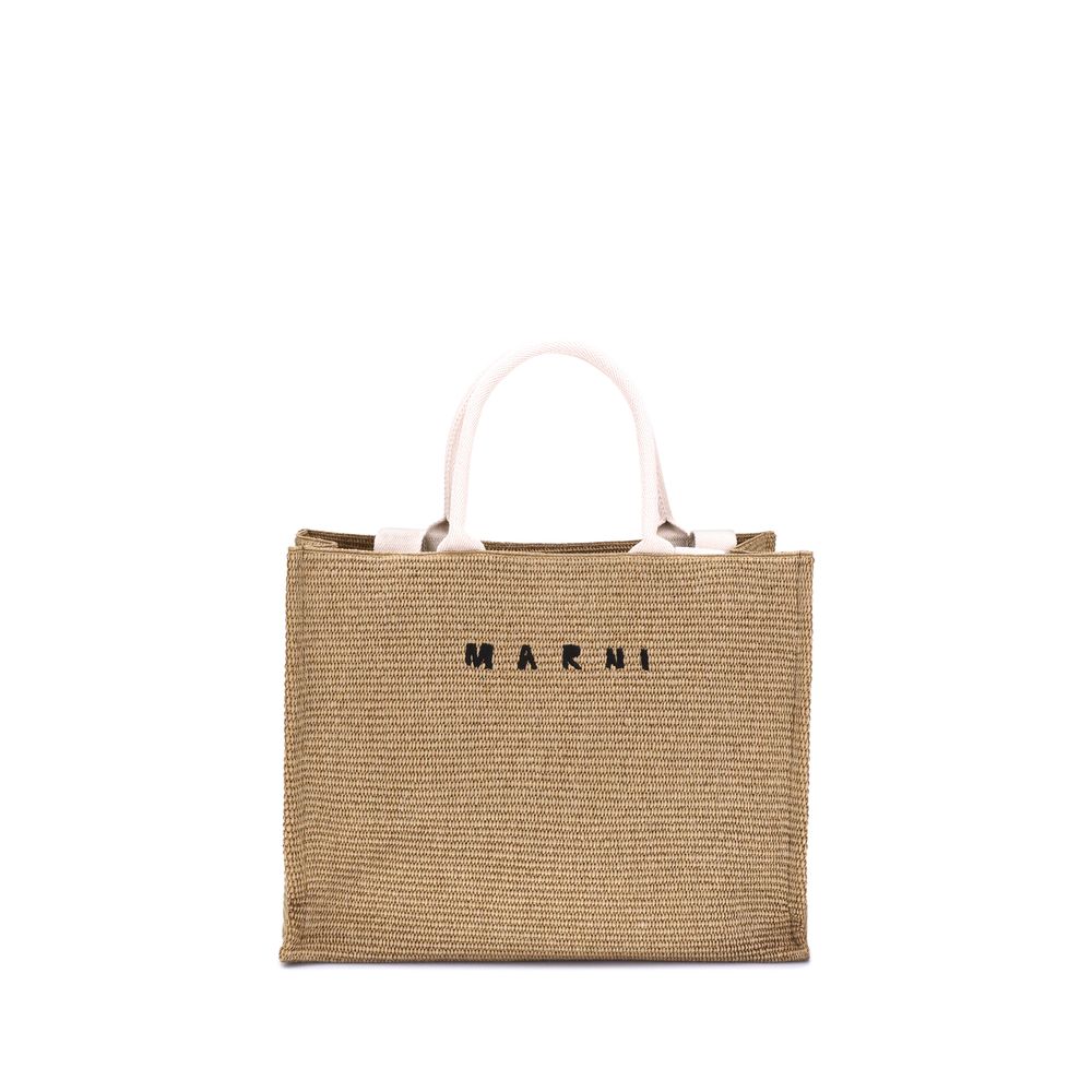 Marni Raffia-effect Tote Bag LUNESCAPE