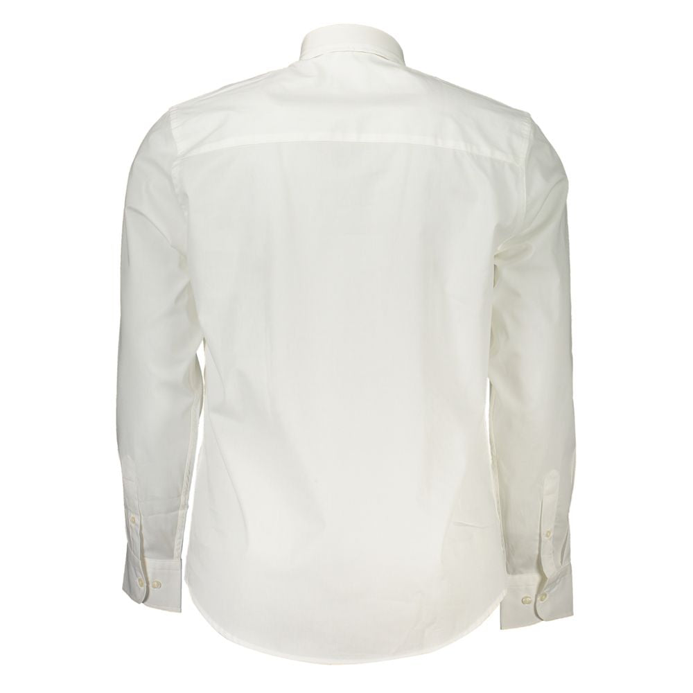 North Sails White Cotton Men's Shirt LUNESCAPE
