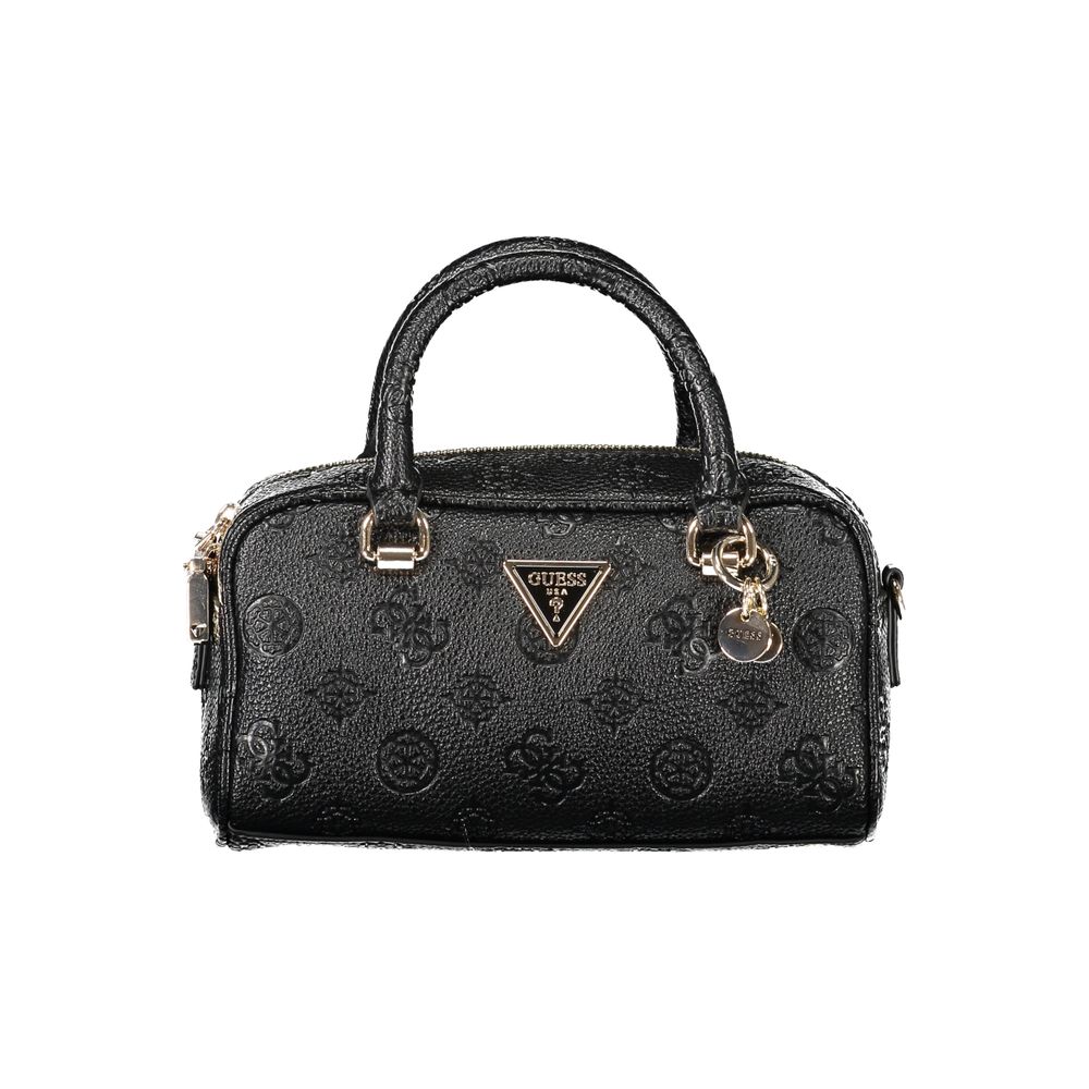 Guess Jeans Black Polyethylene Women Handbag LUNESCAPE