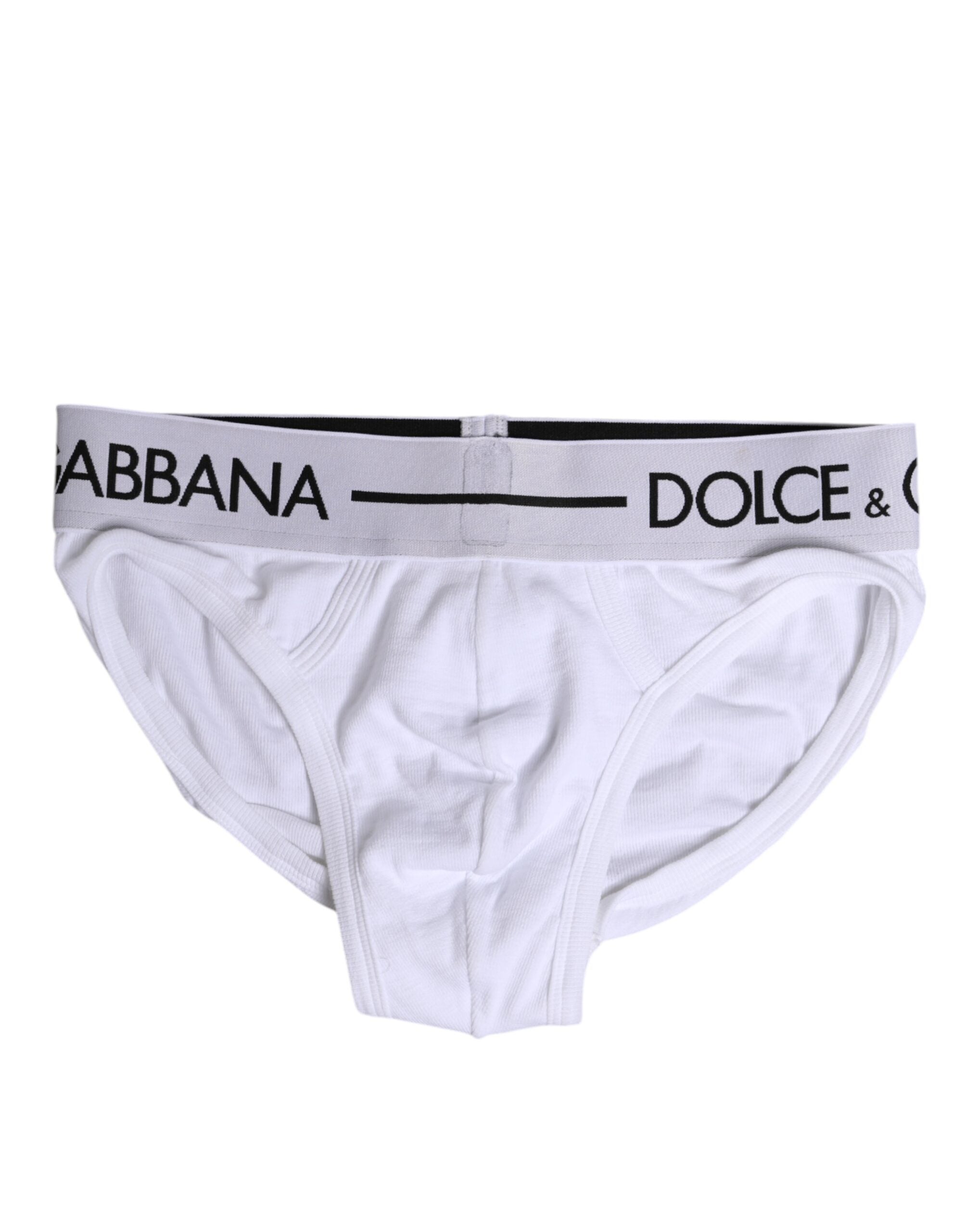Dolce & Gabbana White Cotton Stretch Regular Brief Underwear LUNESCAPE