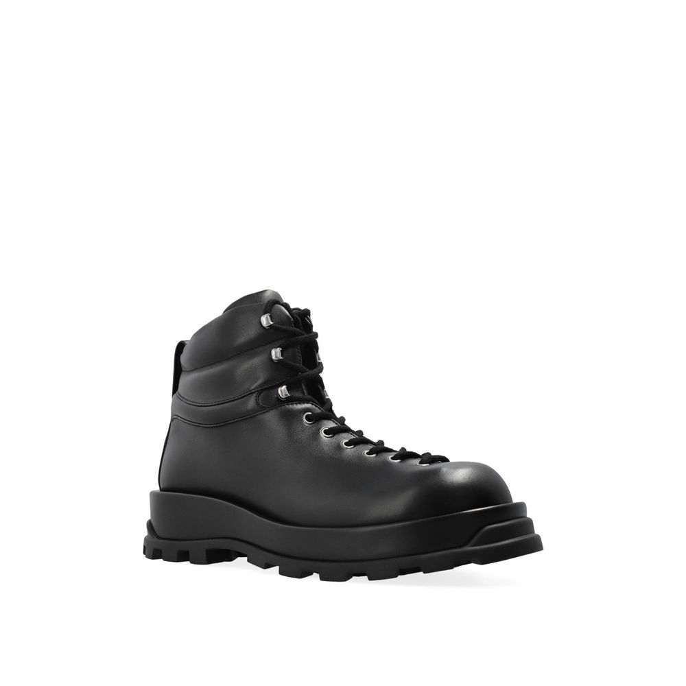 Jil Sander Leather Ankle Boots LUNESCAPE
