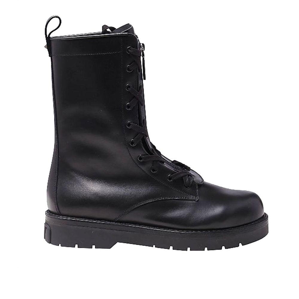 Valentino Garavani Combat Leather Boots LUNESCAPE
