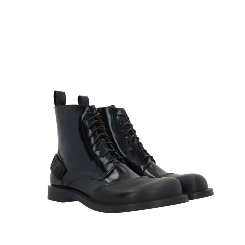 Loewe Leather Lace-Up Boots LUNESCAPE