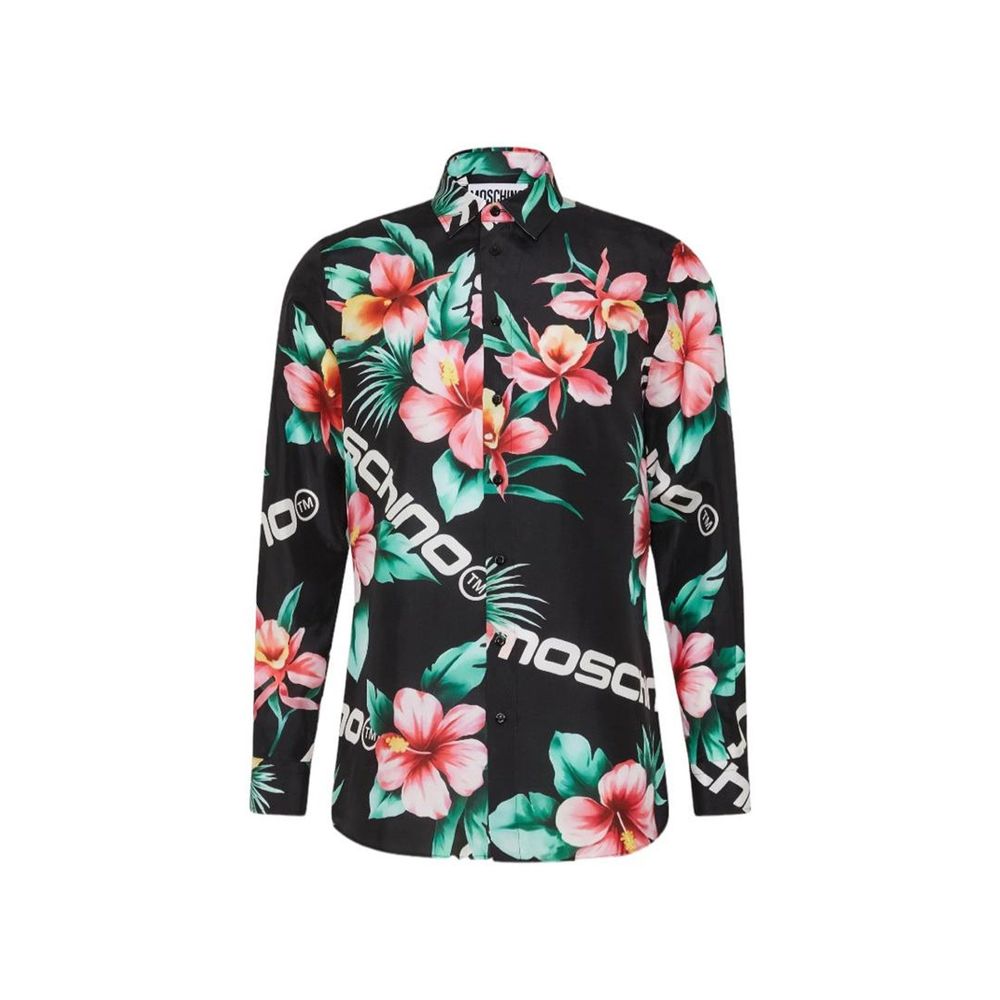 Moschino Couture Silk Printed Shirt LUNESCAPE