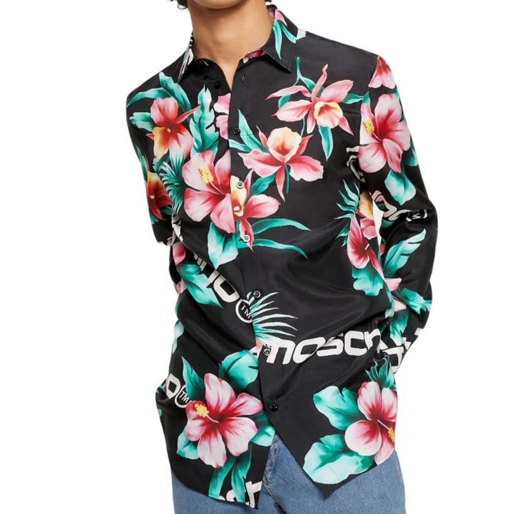 Moschino Couture Silk Printed Shirt LUNESCAPE