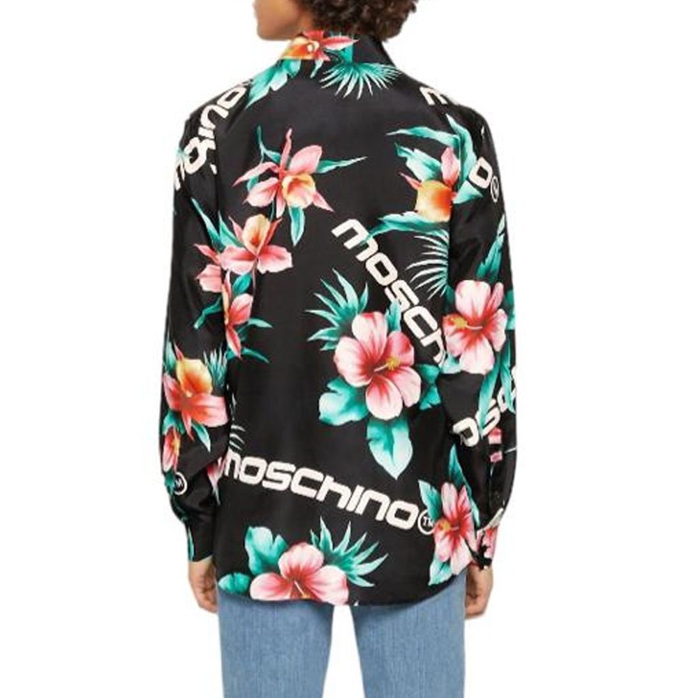 Moschino Couture Silk Printed Shirt LUNESCAPE