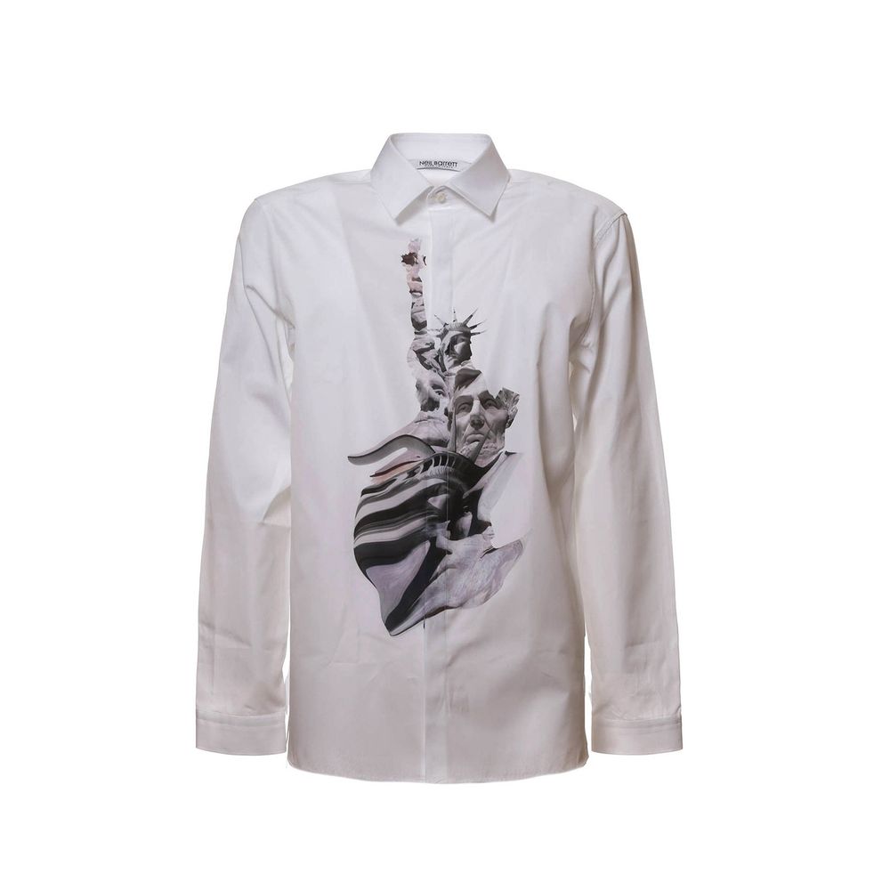 Neil Barrett State Of Liberty Cotton Shirt LUNESCAPE