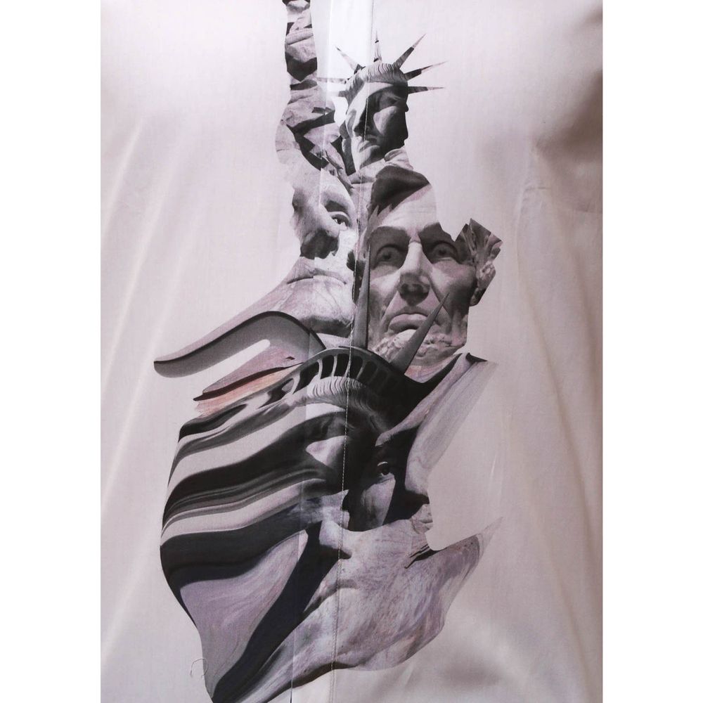 Neil Barrett State Of Liberty Cotton Shirt LUNESCAPE