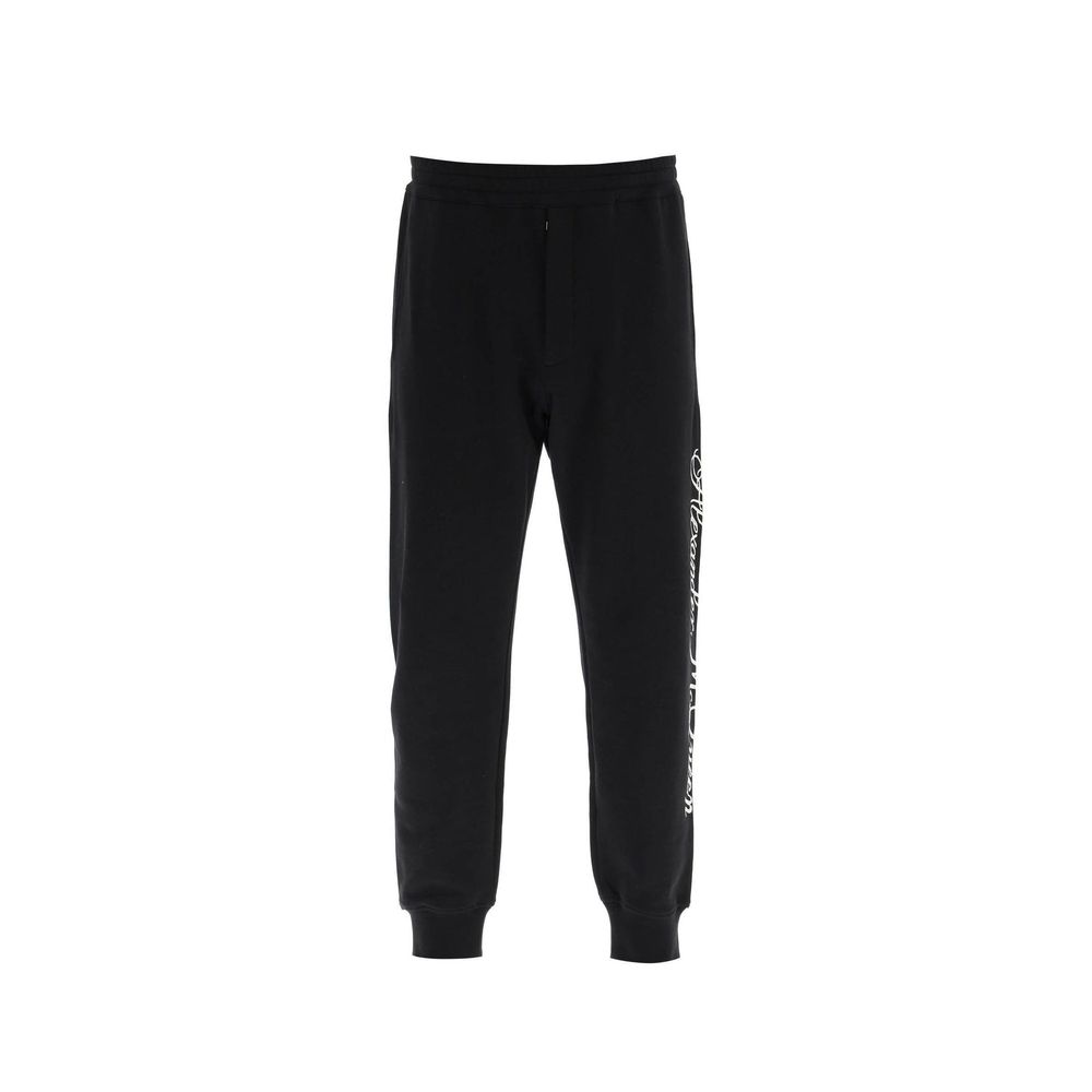 Alexander McQueen Logo Cotton Pants LUNESCAPE