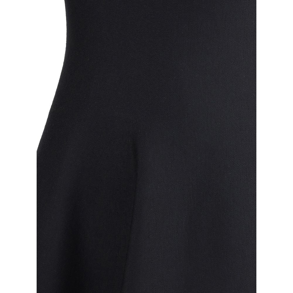 Alexander McQueen Asymmetric midi Dress LUNESCAPE