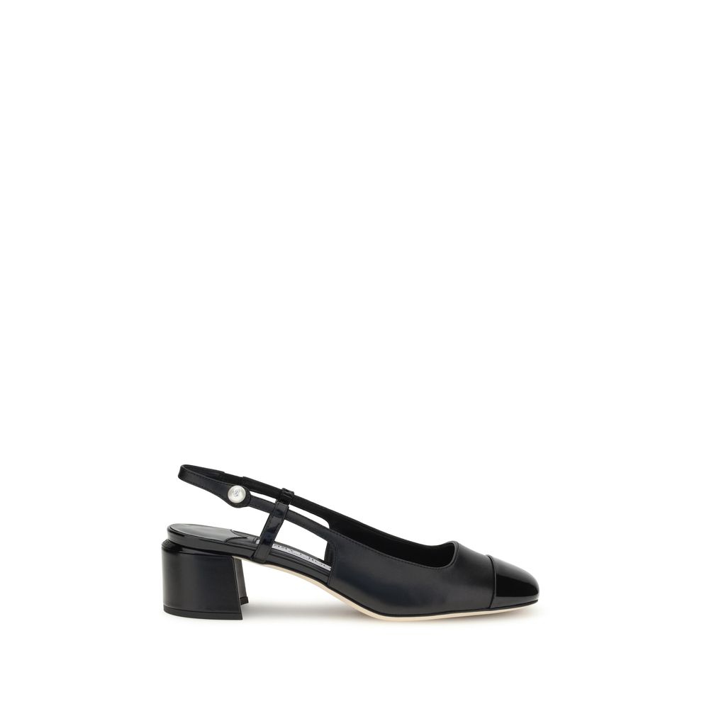 Jimmy Choo Elisa Kitten Heel Slingback Pumps