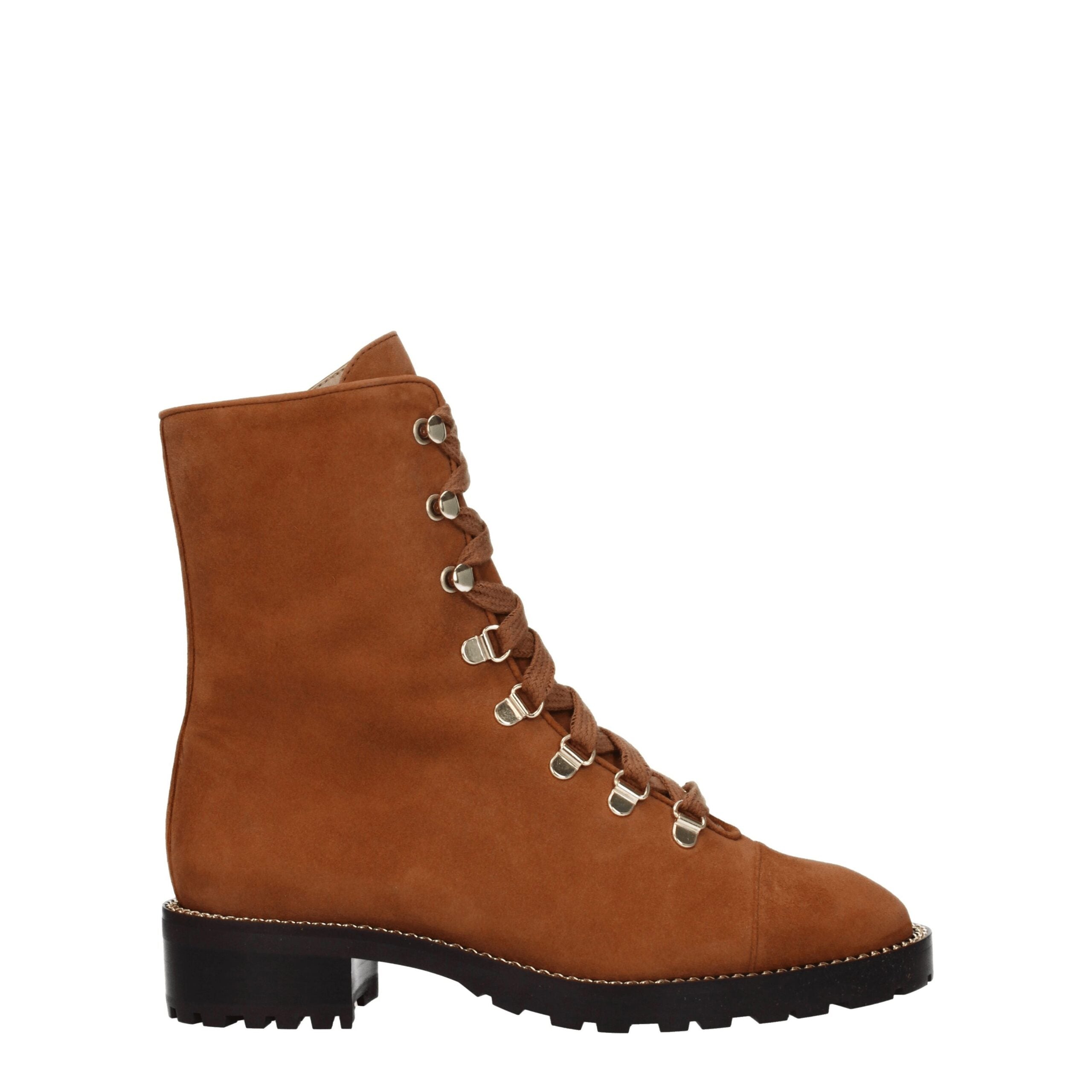 Stuart Weitzman Brown Leather Ankle Boots LUNESCAPE
