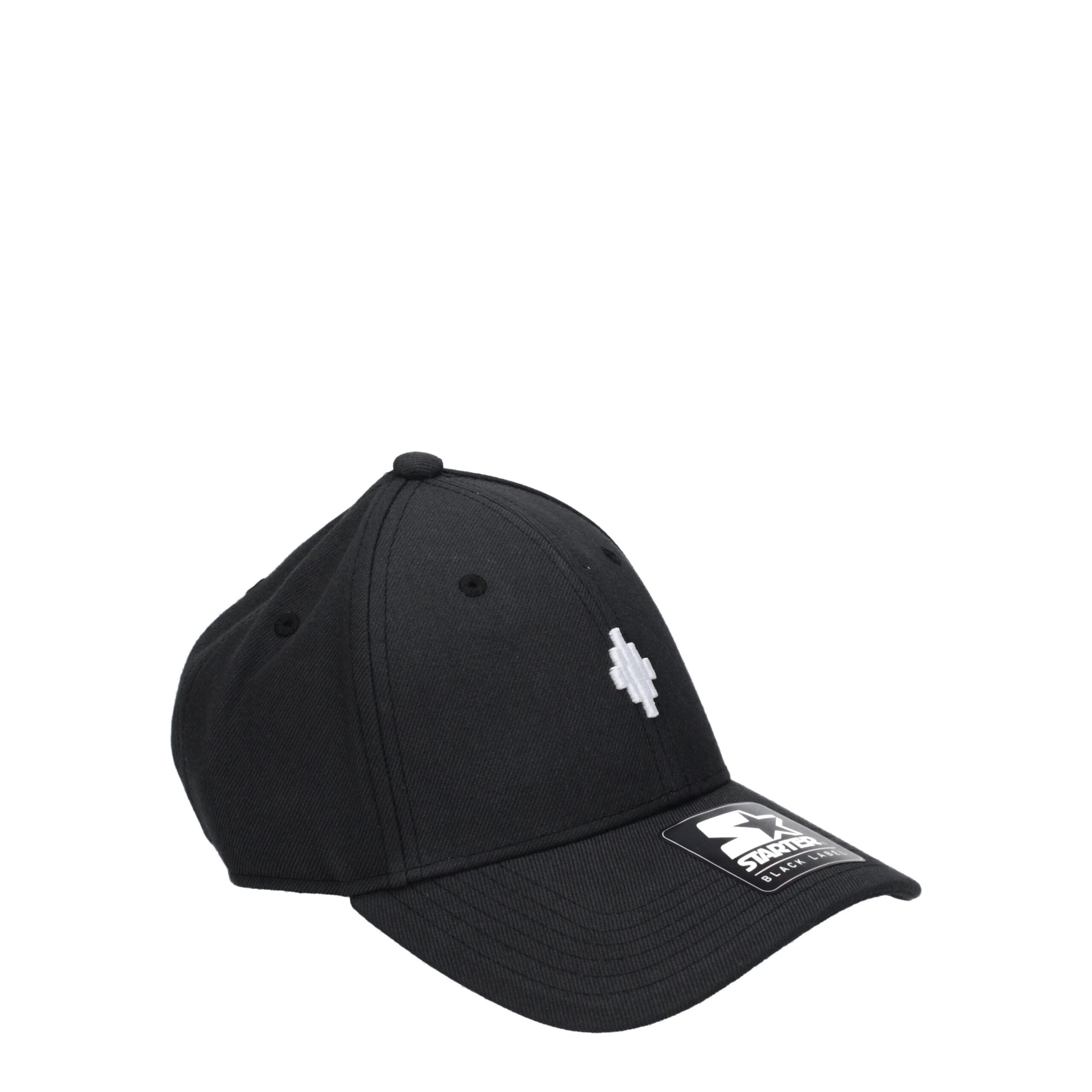 Marcelo Burlon Black Marabou Baseball Hat
