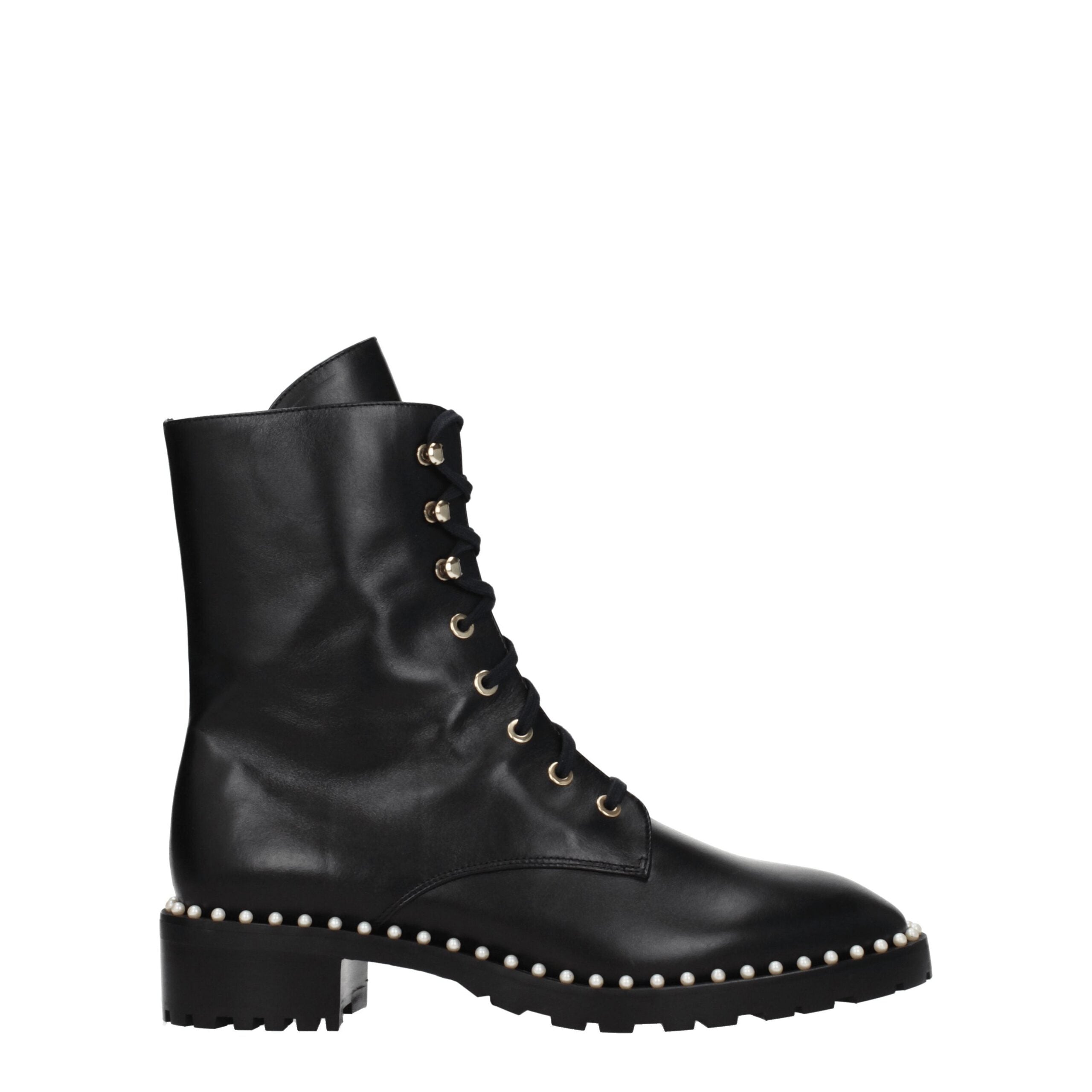 Stuart Weitzman Black Leather Ankle Boots LUNESCAPE