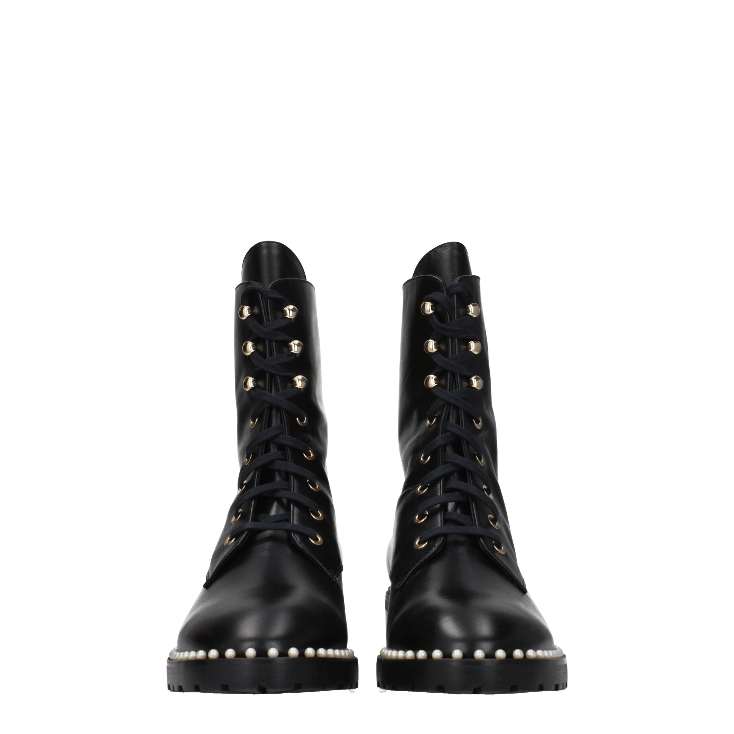 Stuart Weitzman Black Leather Ankle Boots LUNESCAPE