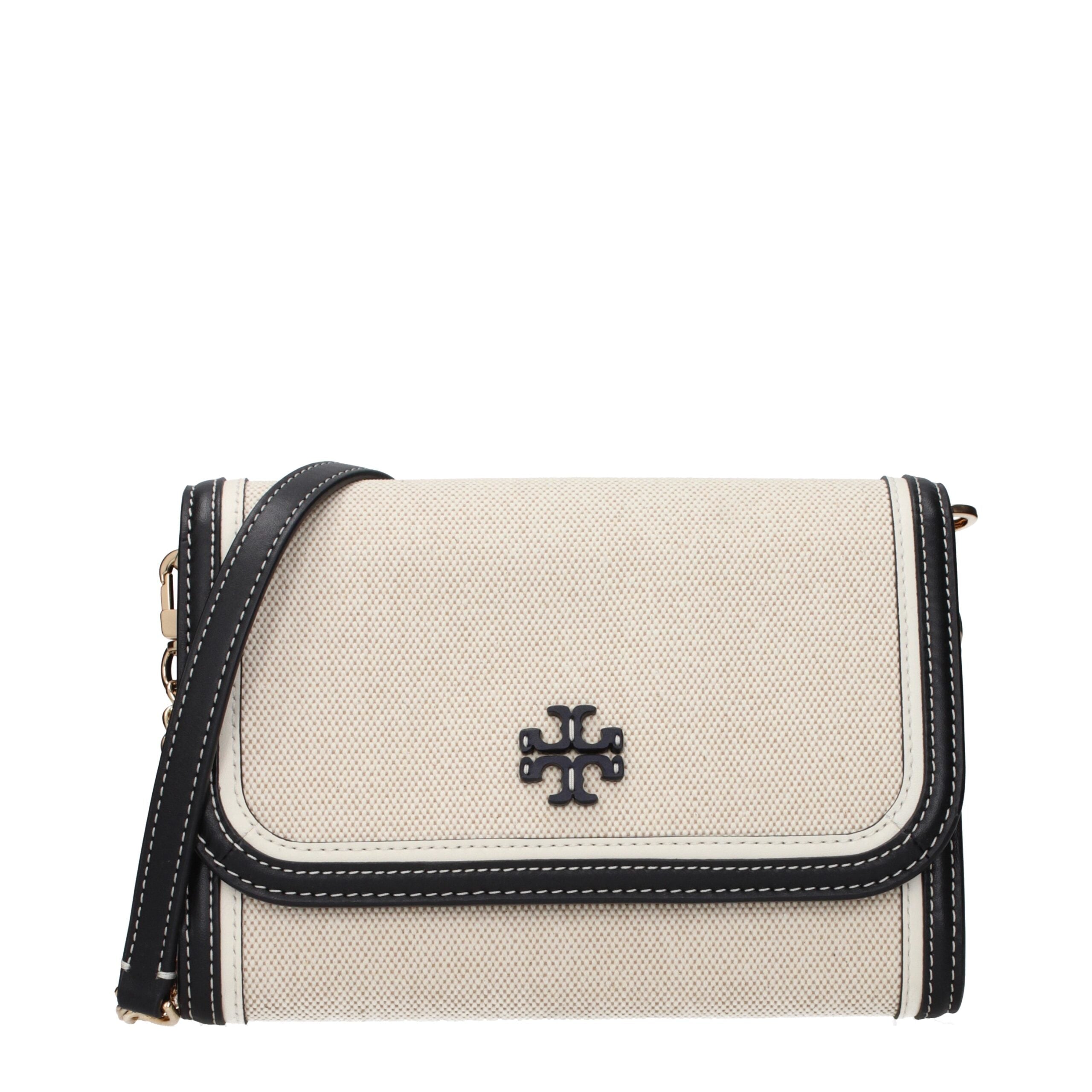 Tory Burch Beige Fabric Clutch Bags LUNESCAPE