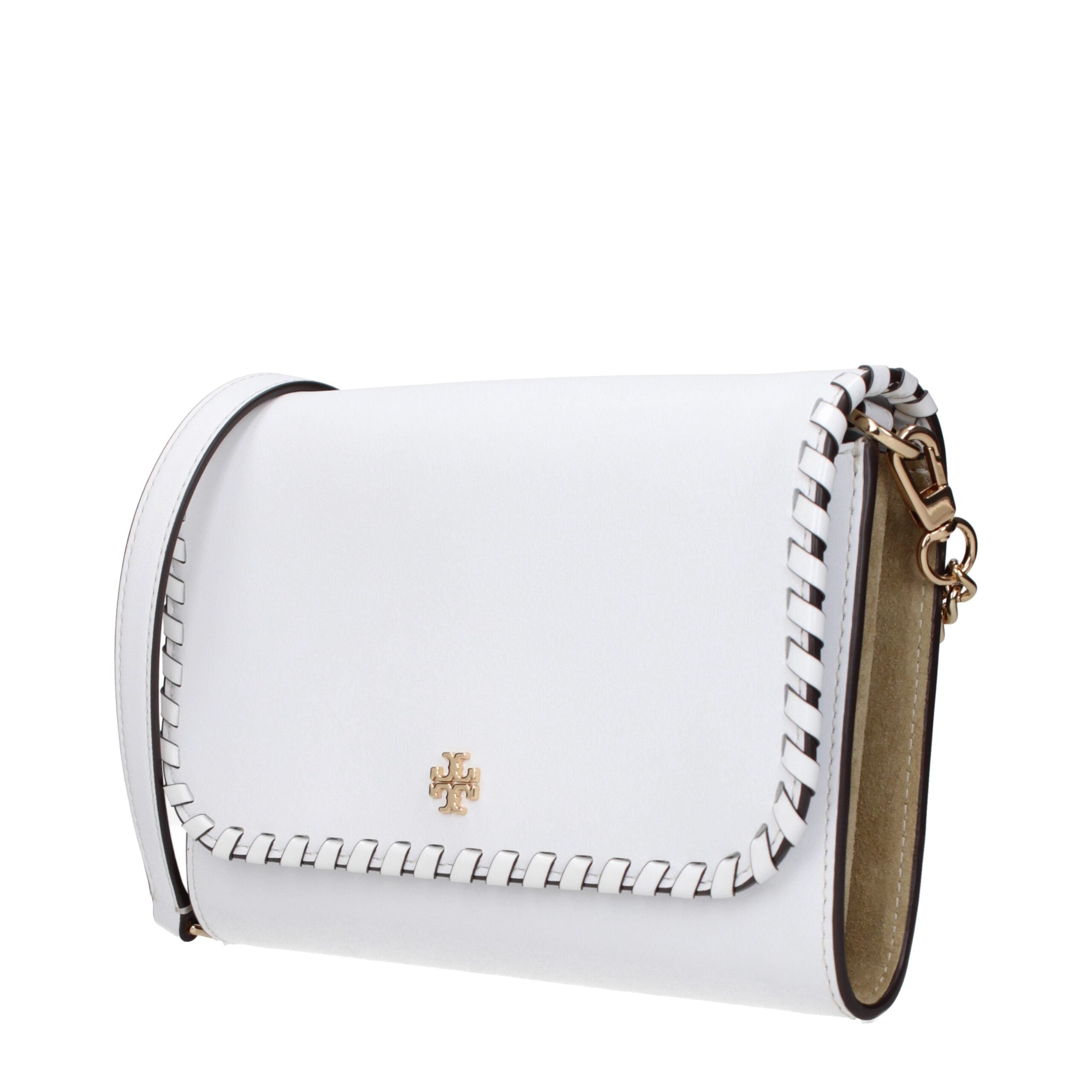 Tory Burch White Leather Clutch Bags LUNESCAPE