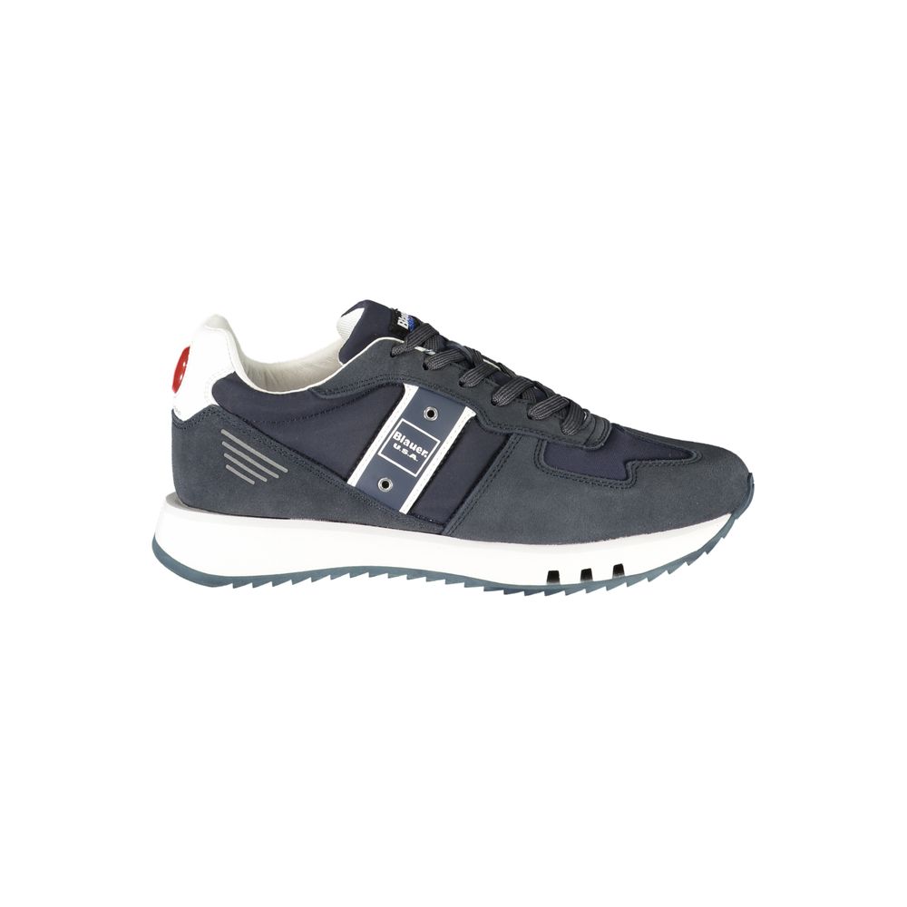 Blauer Blue Leather Men Sneaker LUNESCAPE