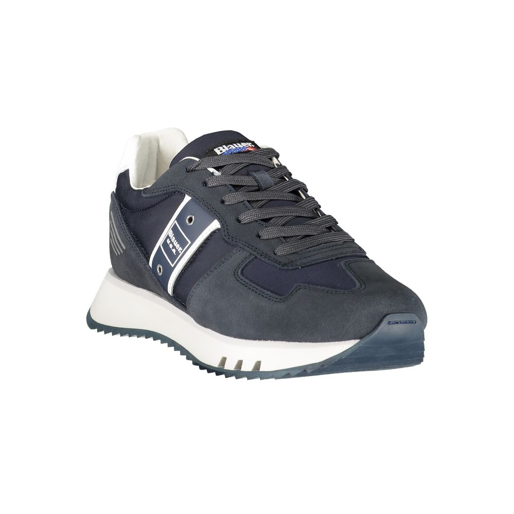 Blauer Blue Leather Men Sneaker LUNESCAPE