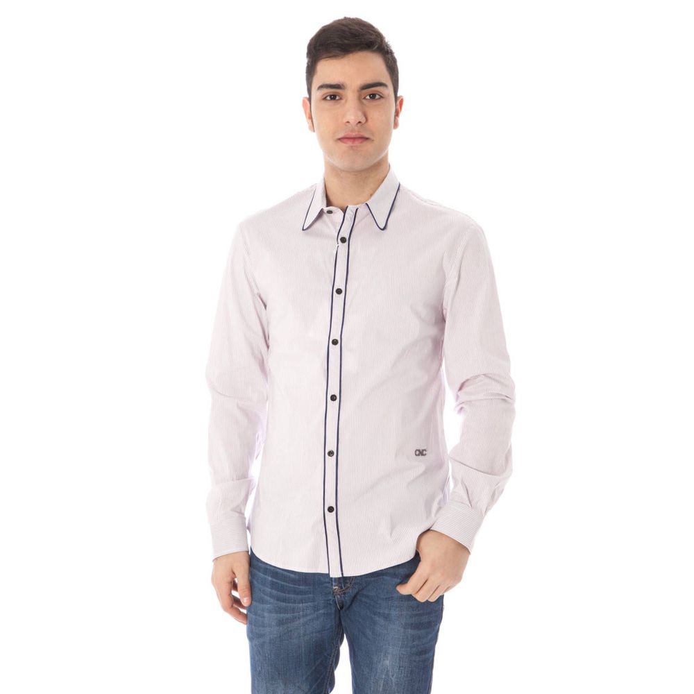 Costume National Pink Cotton Shirt LUNESCAPE