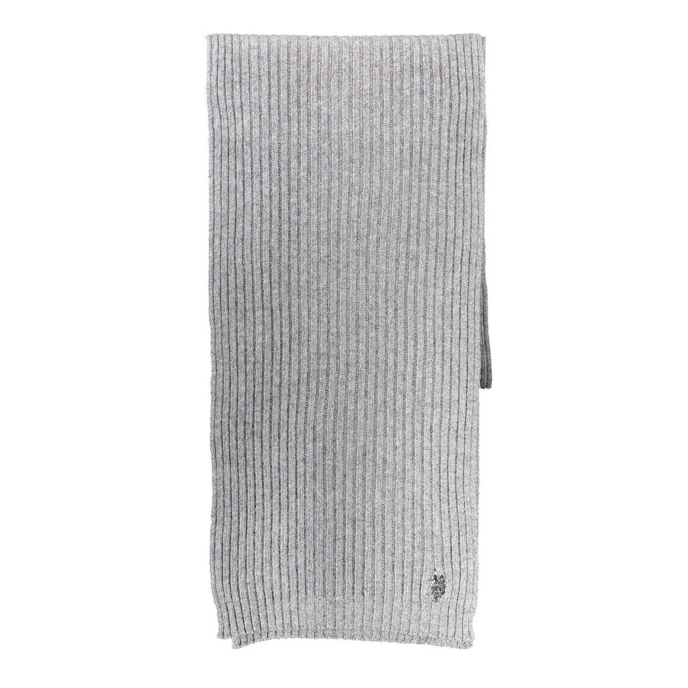 U.S. POLO ASSN. Gray Wool Men's Scarf