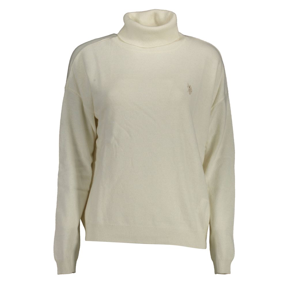 U.S. POLO ASSN. Bianco Viscose Women's Sweater