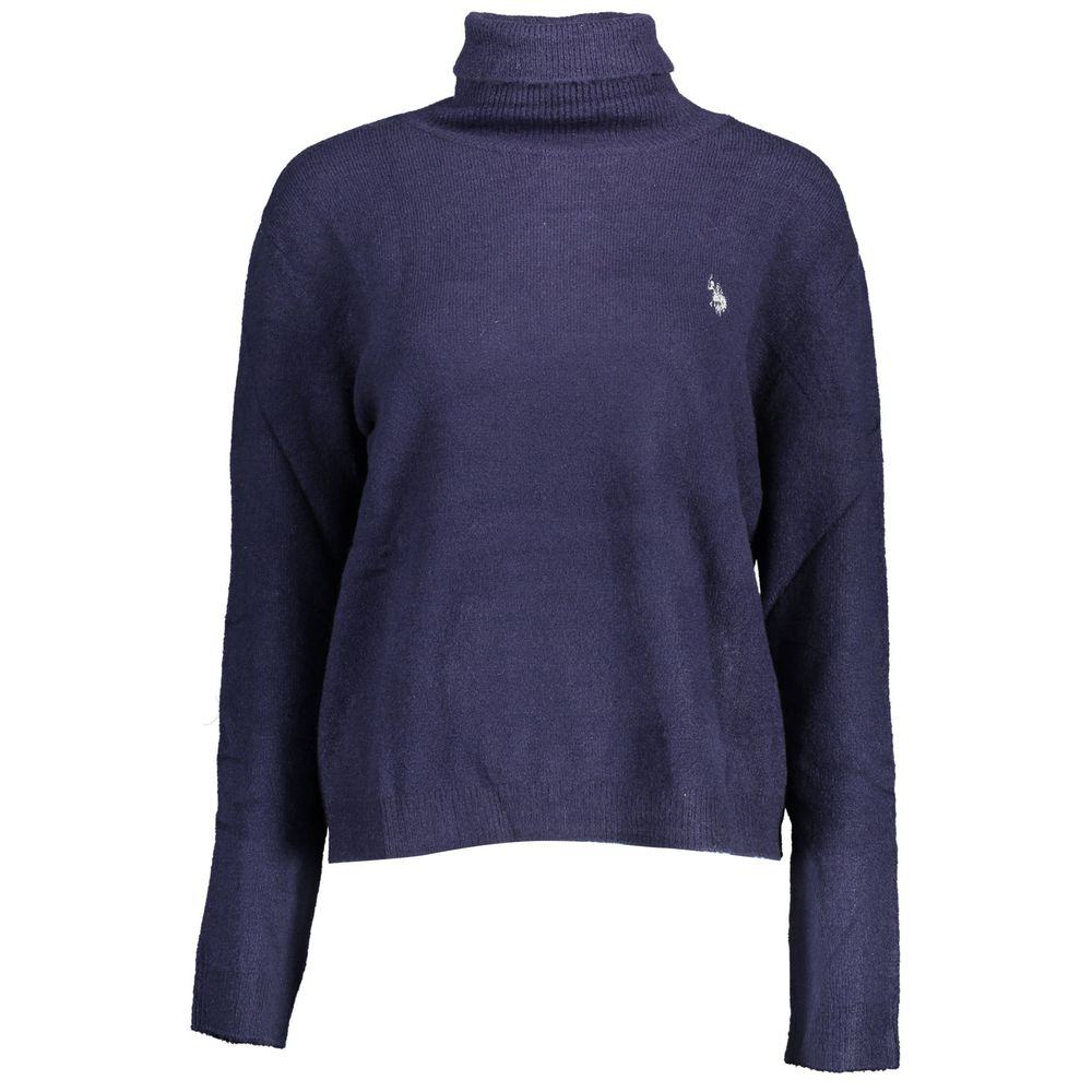 U.S. POLO ASSN. Blue Acrylic Womens Sweater