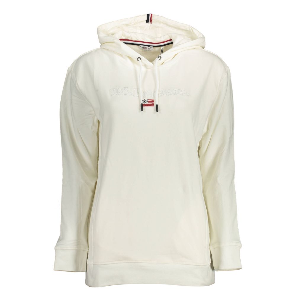 U.S. POLO ASSN. White Cotton Women's Sweatshirt