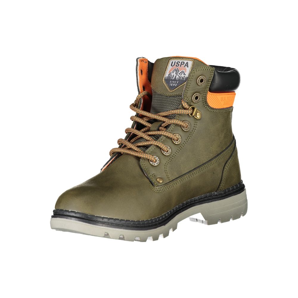 U.S. POLO ASSN. Green Polyester Boot LUNESCAPE