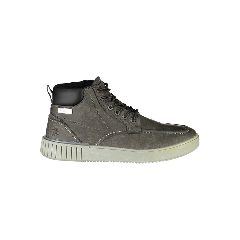 U.S. POLO ASSN. Gray Polyester Boot LUNESCAPE