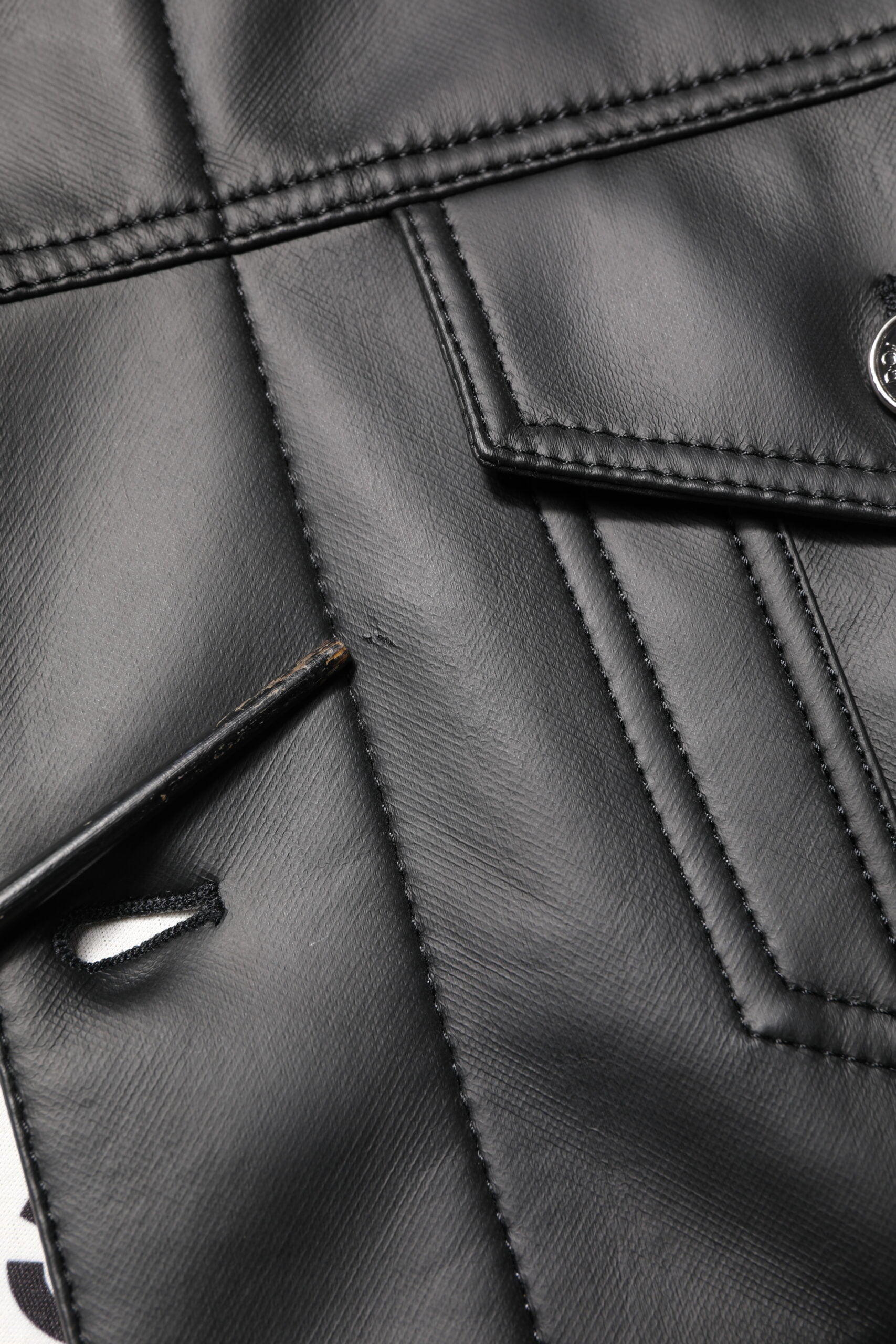 Dolce & Gabbana Black Button Down Biker Jacket
