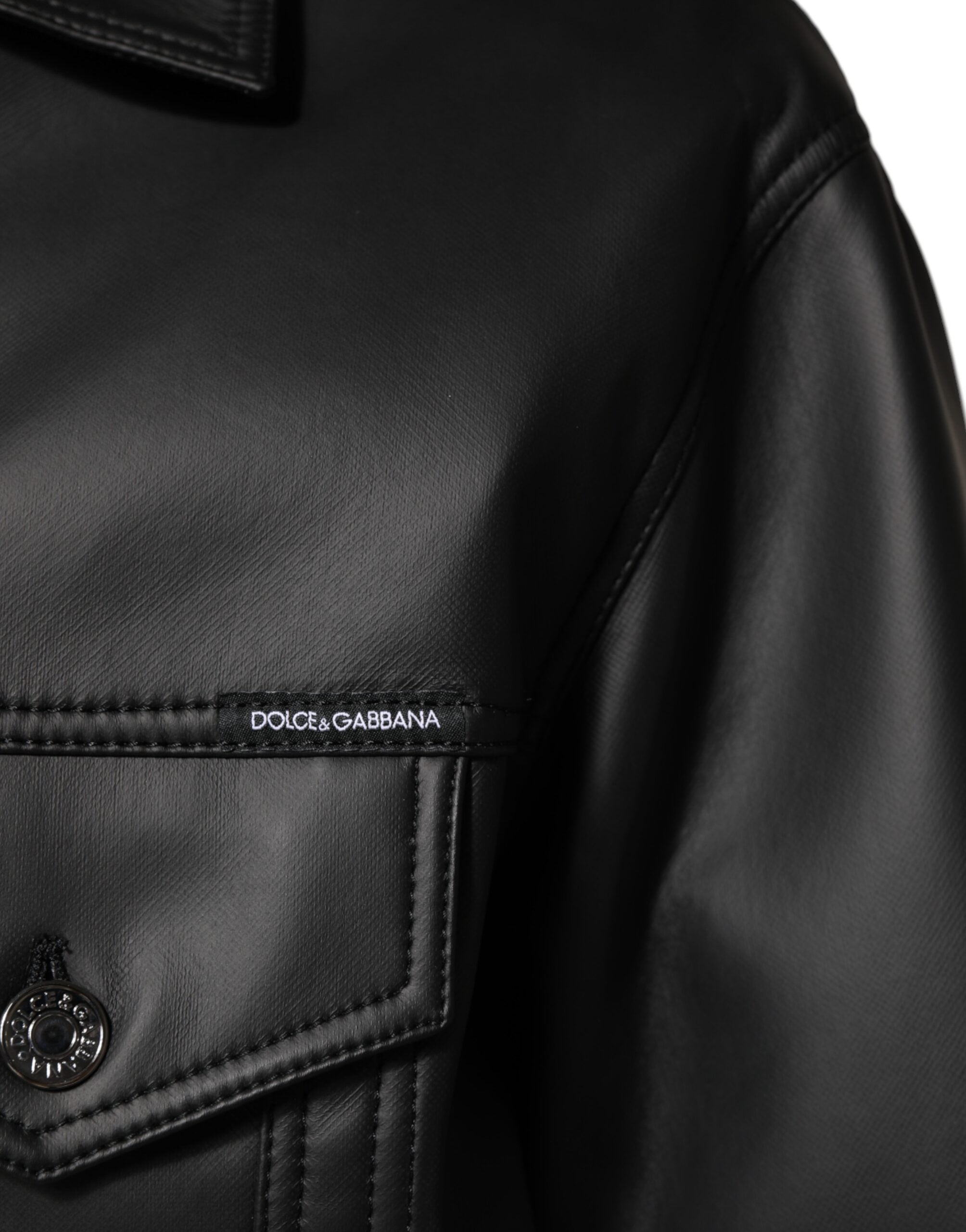 Dolce & Gabbana Black Biker Jacket