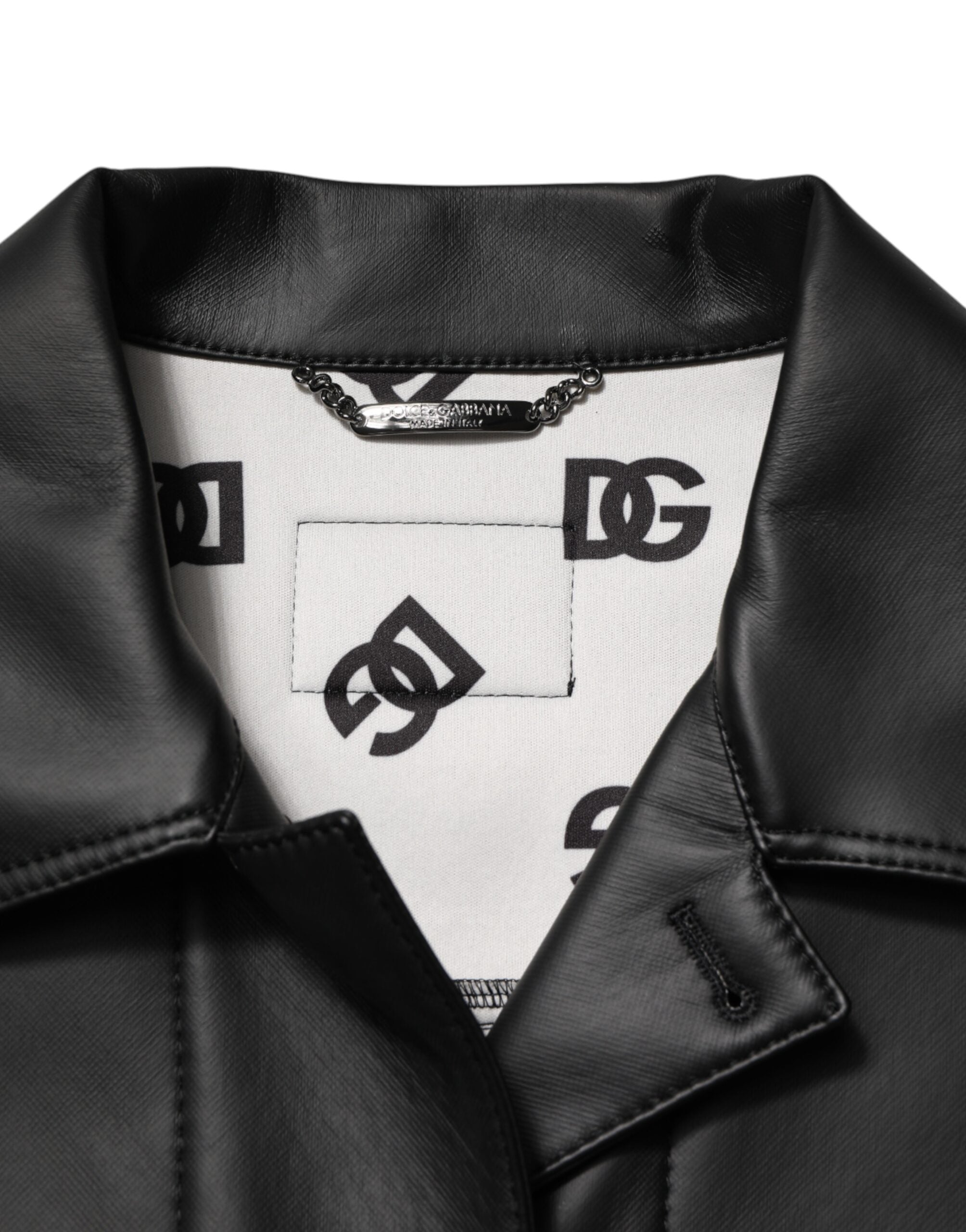 Dolce & Gabbana Black Biker Jacket