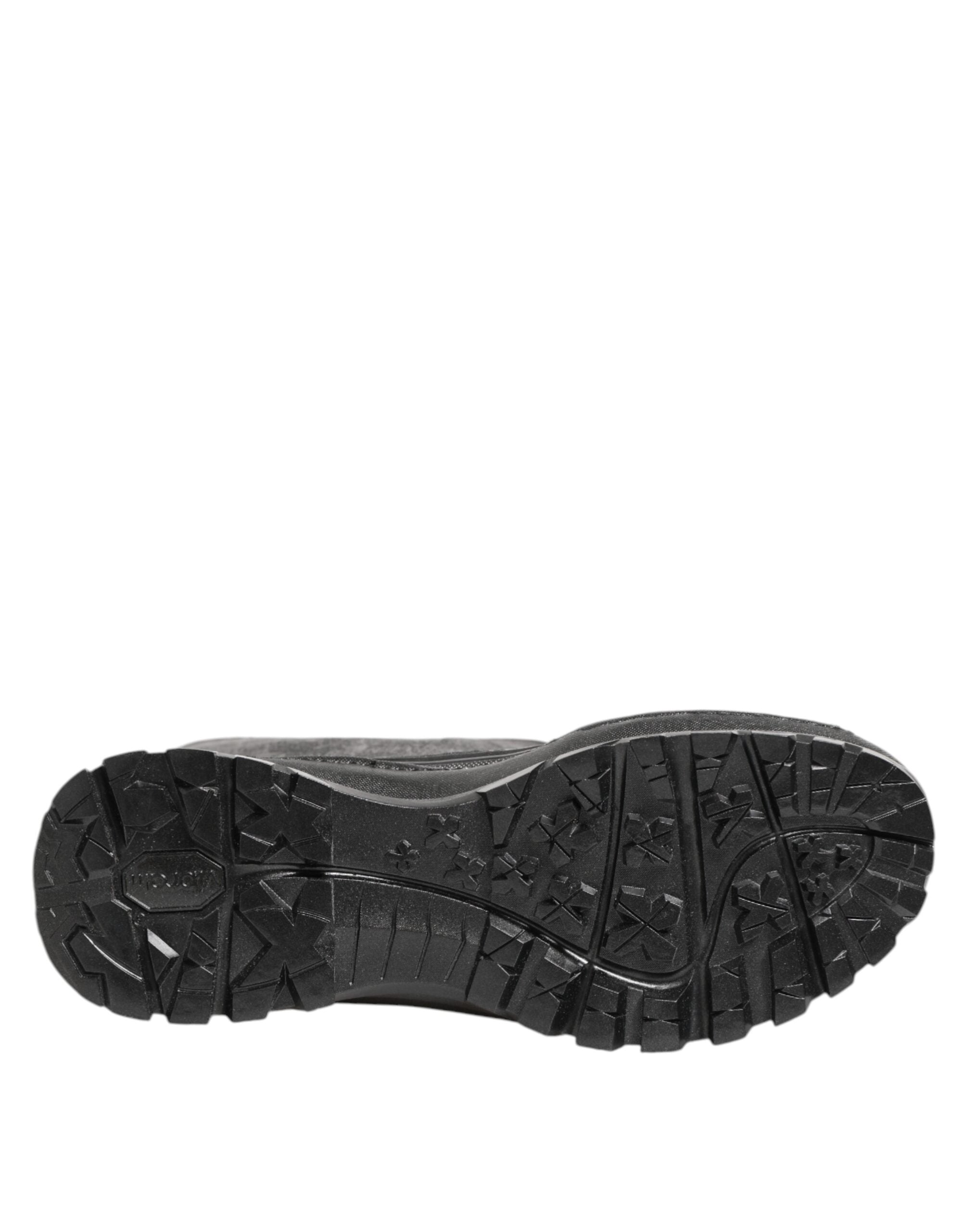 Dolce & Gabbana Metallic Gray Pull On Rain Boots