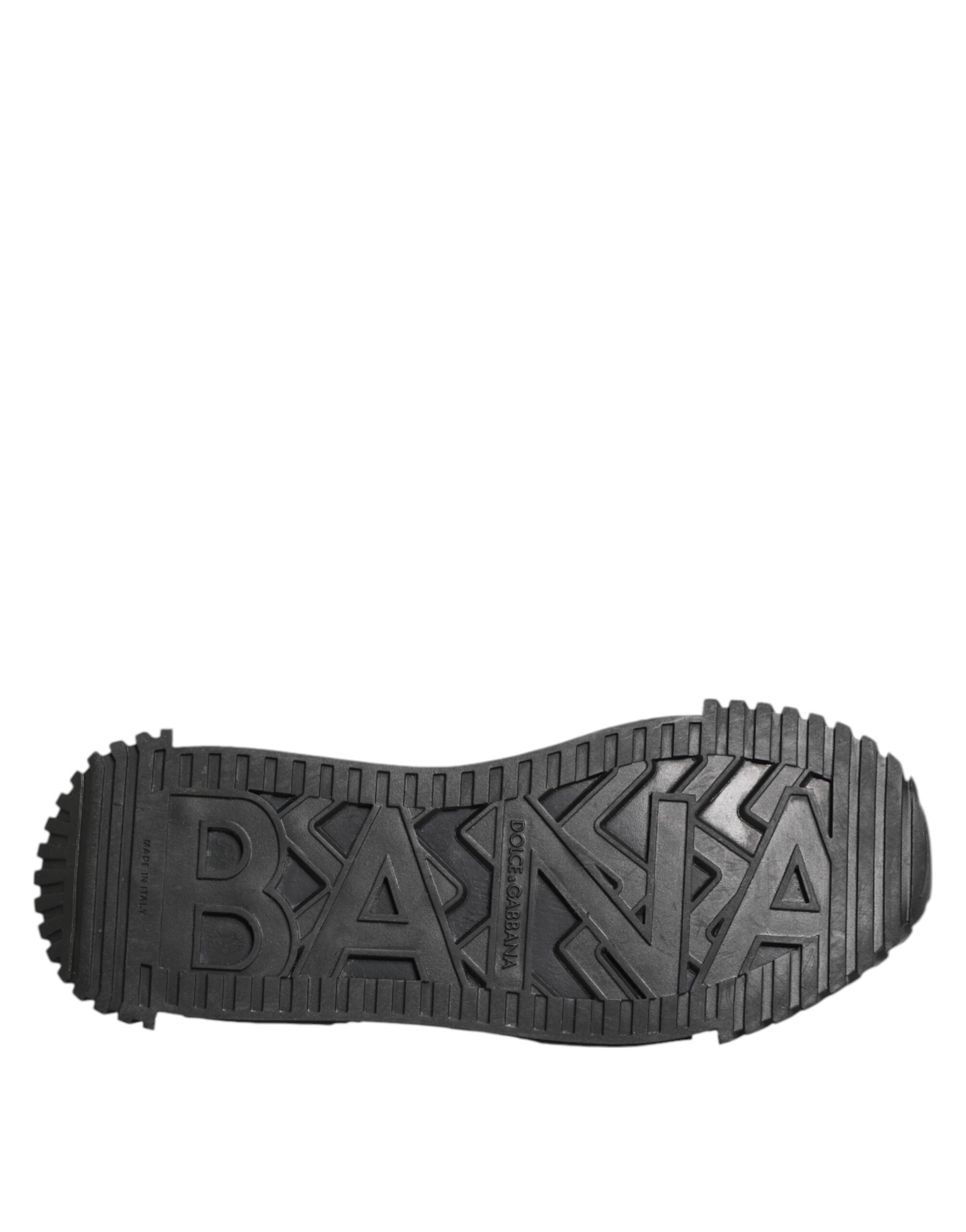 Dolce & Gabbana Black White NS1 Lace Up Low Top Sneakers Shoes LUNESCAPE