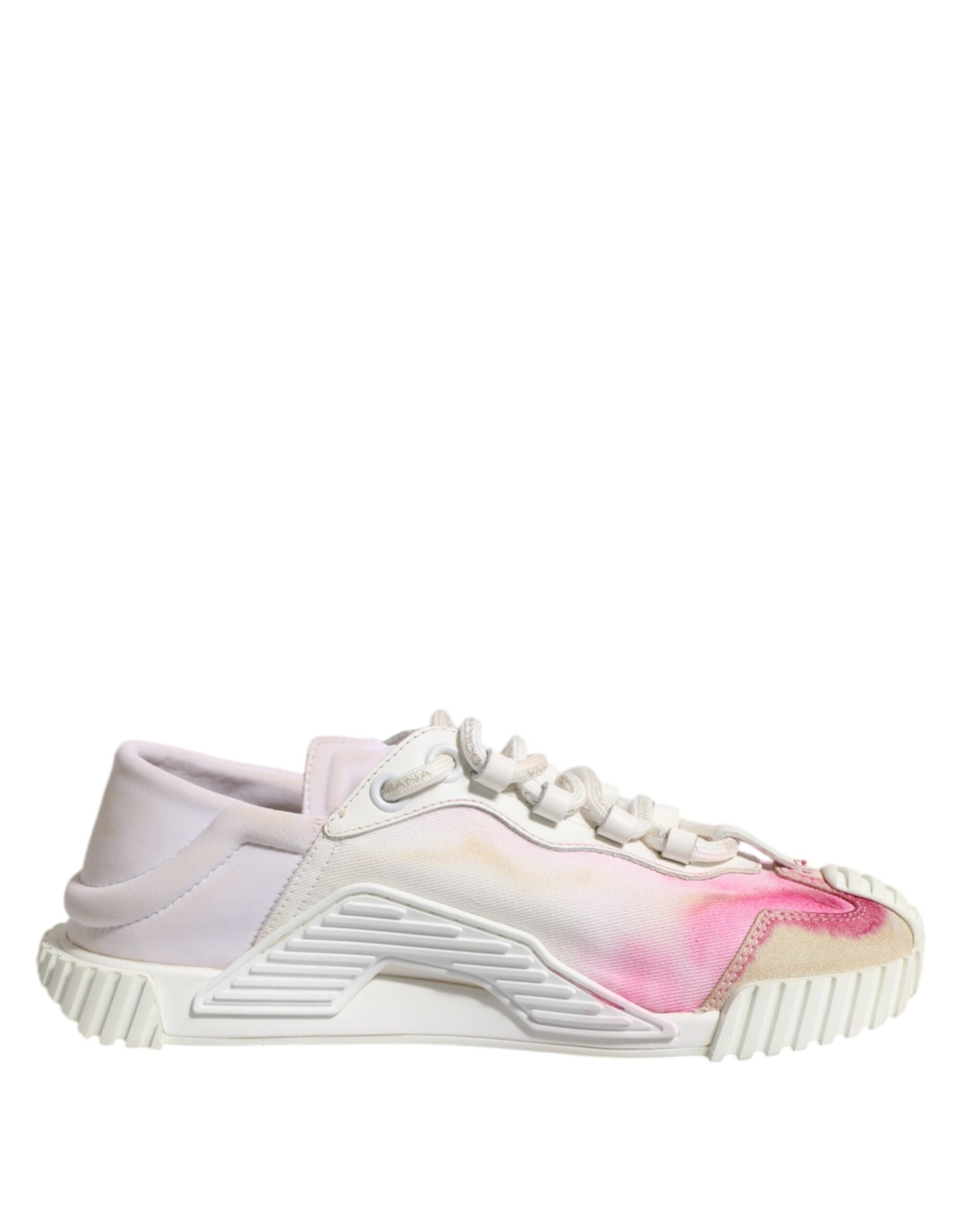 Dolce & Gabbana White NS1 Lace Up Low Top Sneakers Shoes