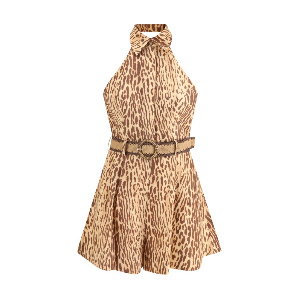 Zimmermann Leopard short Dress LUNESCAPE