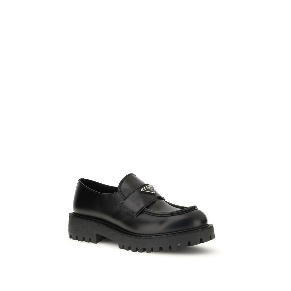 Prada Double Chocolate Loafers LUNESCAPE