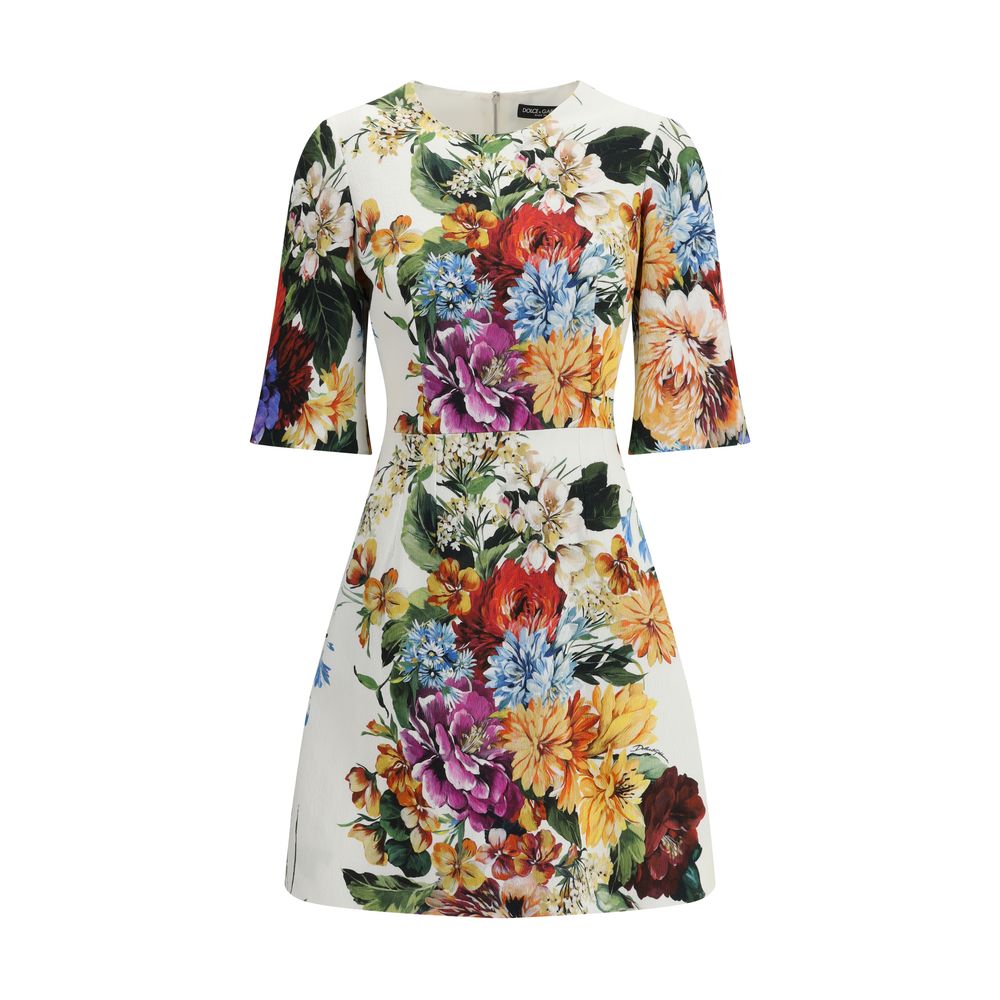 Dolce & Gabbana Bouquet-print midi Dress LUNESCAPE