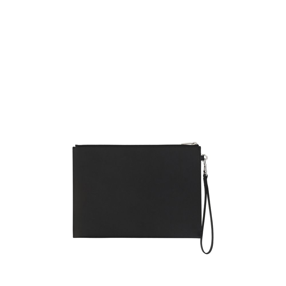 Saint Laurent Black Calf Leather iPad Case