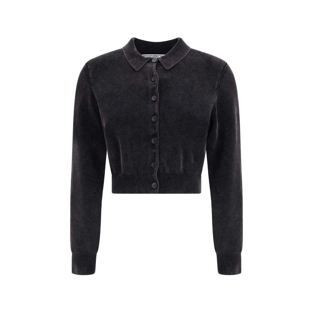 Alexander Wang Polo Cardigan crop LUNESCAPE