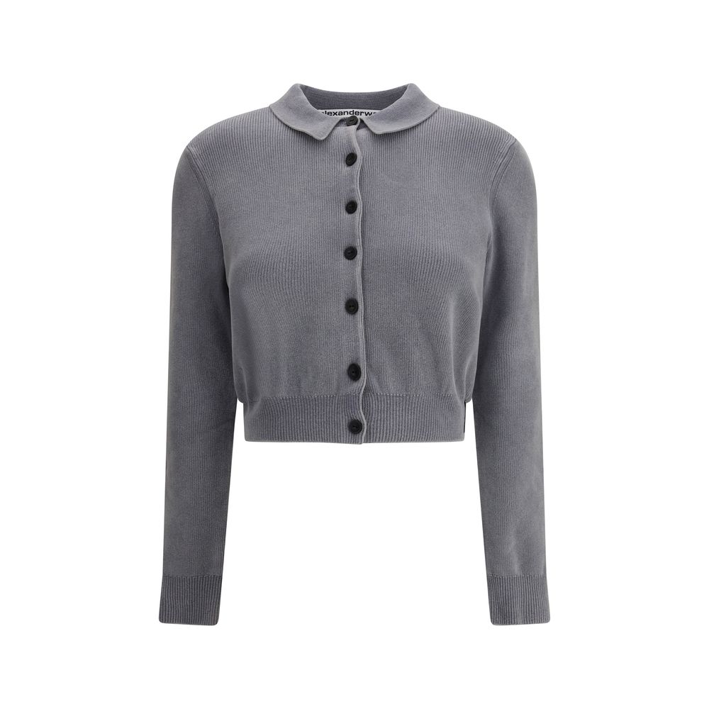Alexander Wang Polo Cardigan crop LUNESCAPE