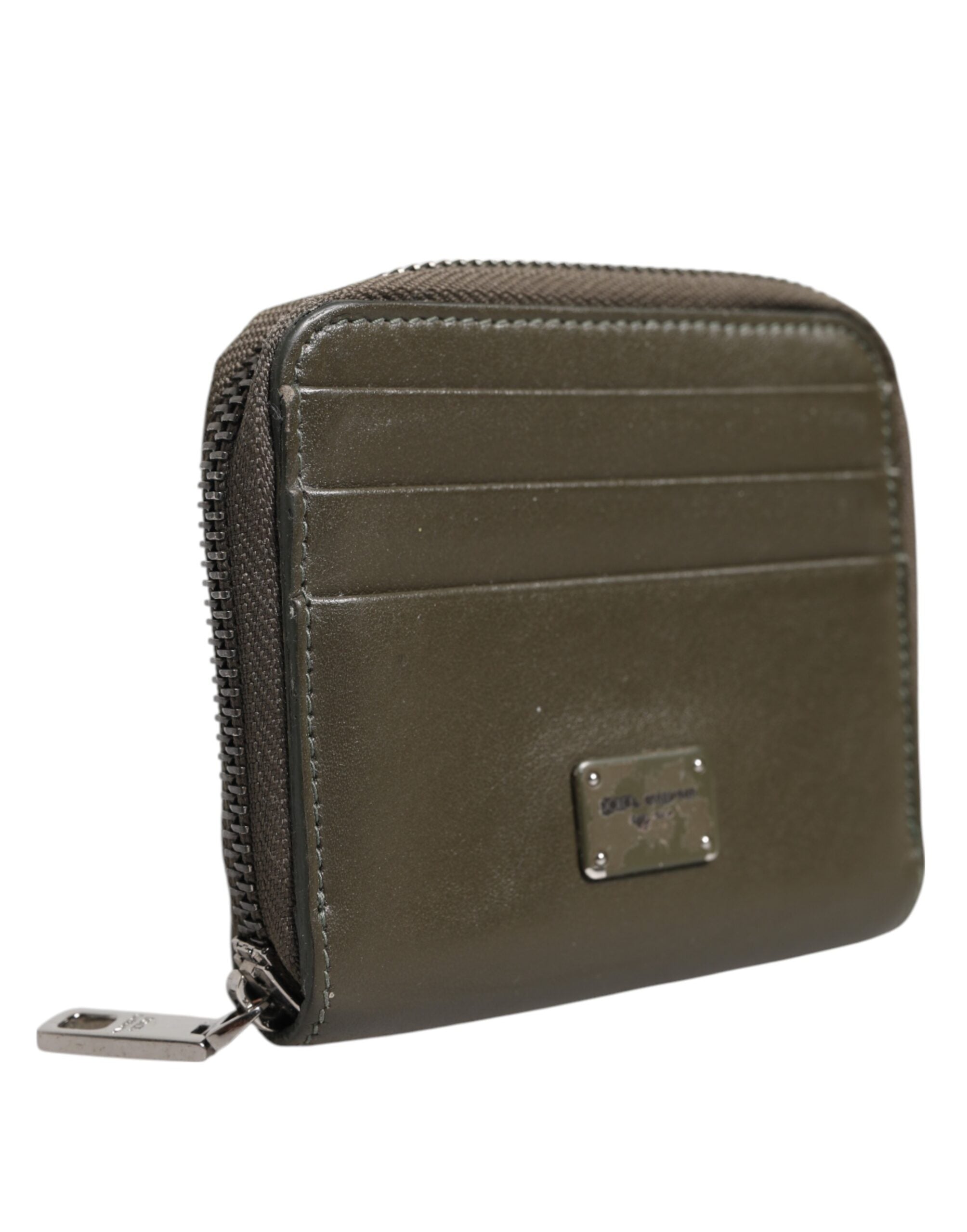 Dolce & Gabbana Brown Leather Coin Purse