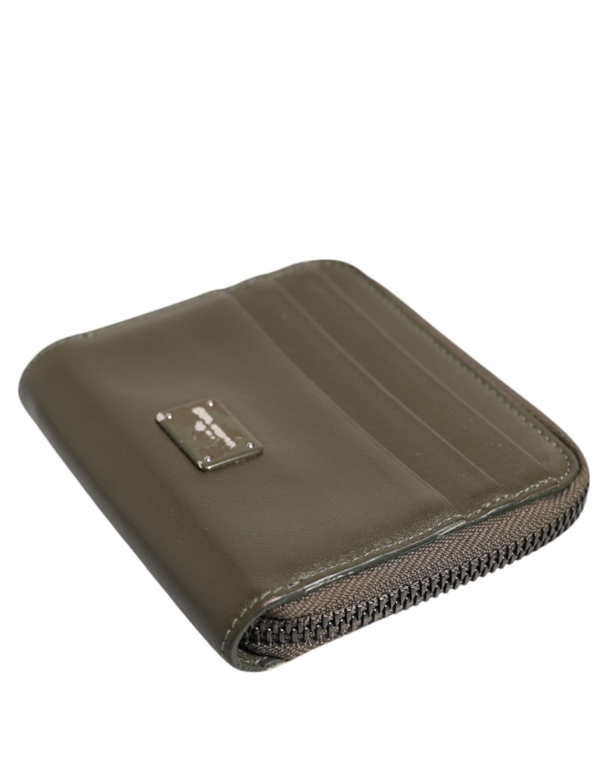 Dolce & Gabbana Brown Leather Coin Purse