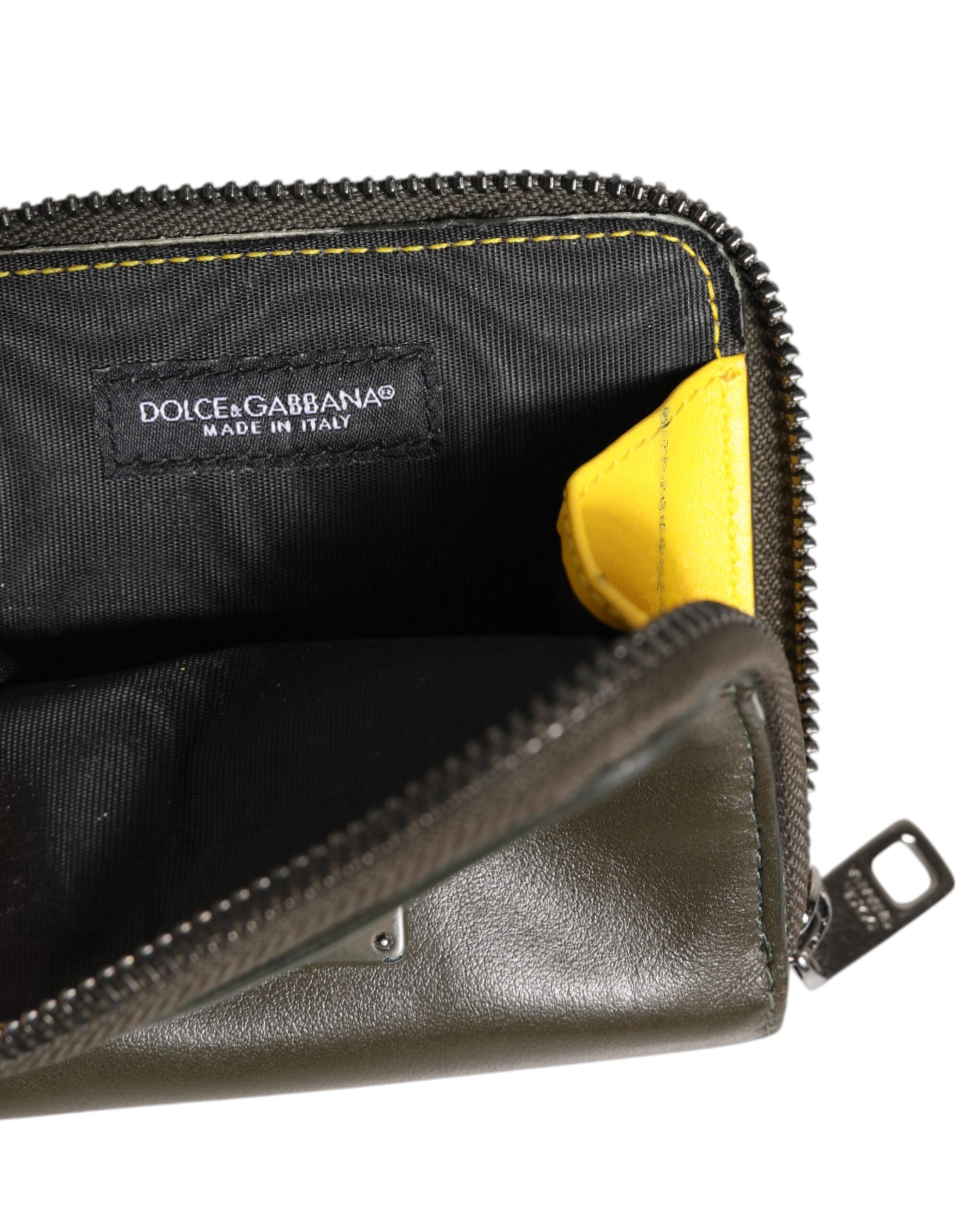 Dolce & Gabbana Brown Leather Coin Purse