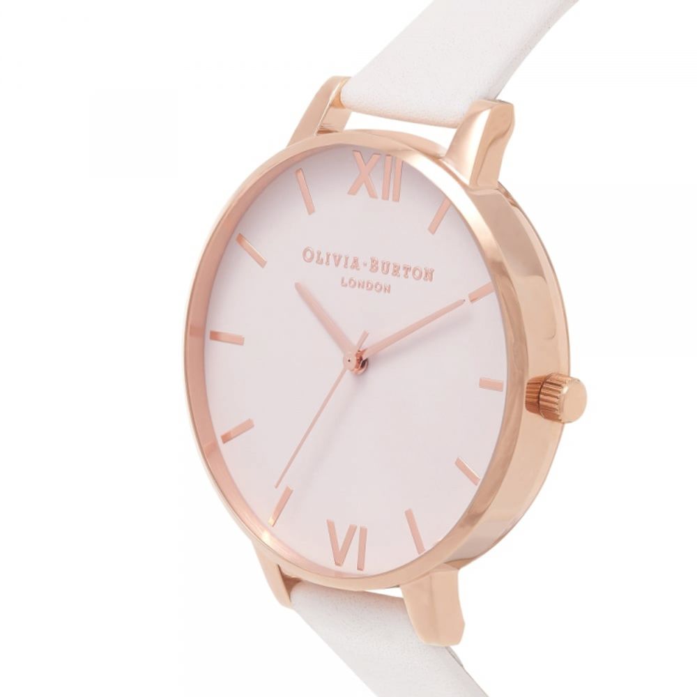 Olivia Burton White Eco Leather Watch LUNESCAPE