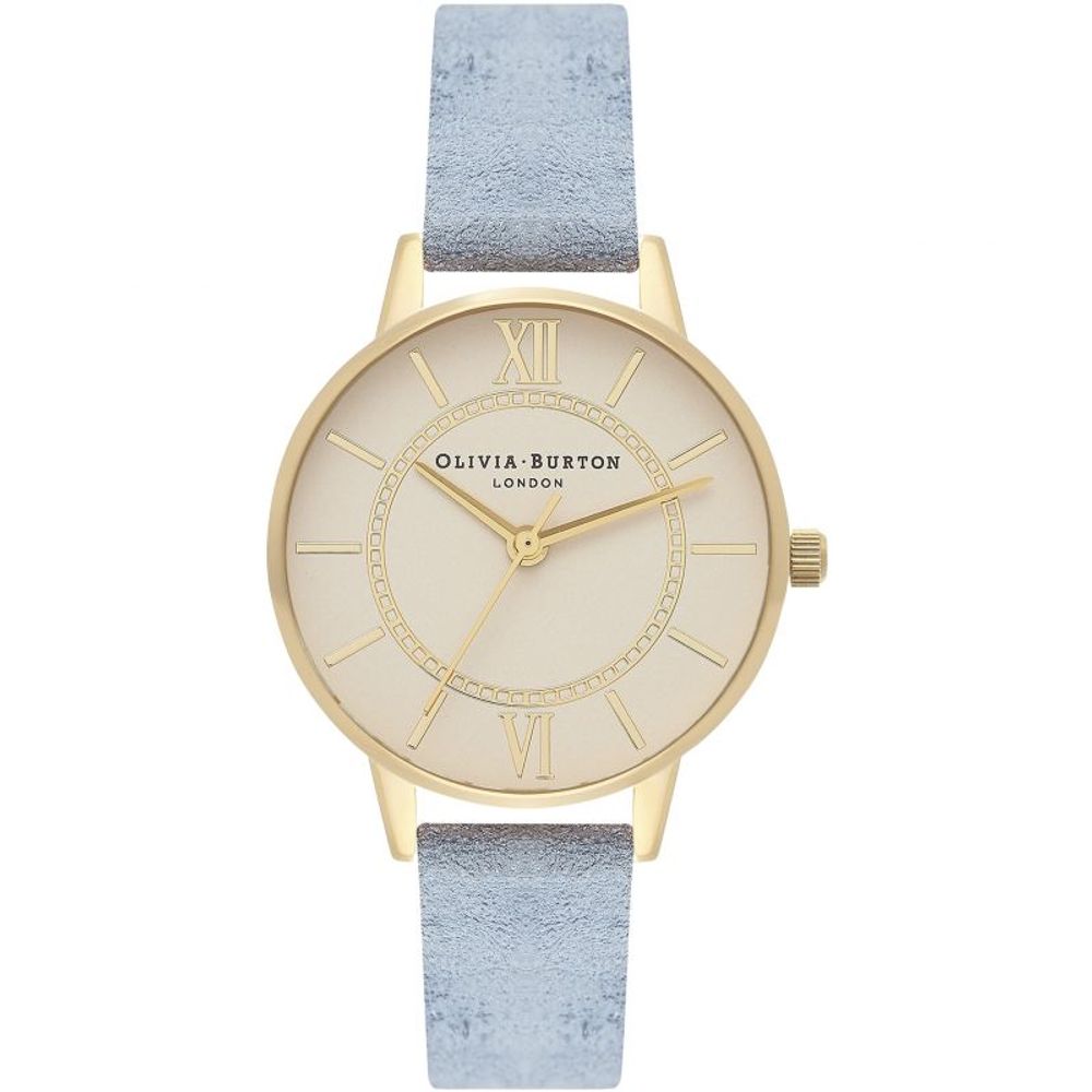 Olivia Burton Blue Eco Leather Watch LUNESCAPE