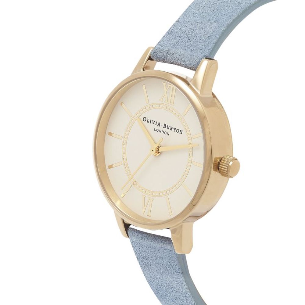 Olivia Burton Blue Eco Leather Watch LUNESCAPE