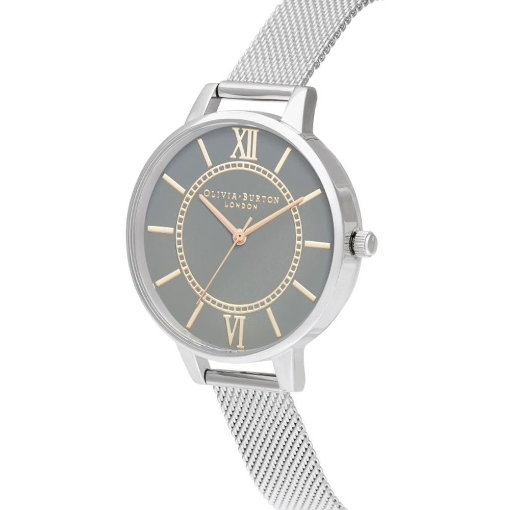 Olivia Burton Silver Stainless Steel Watch LUNESCAPE