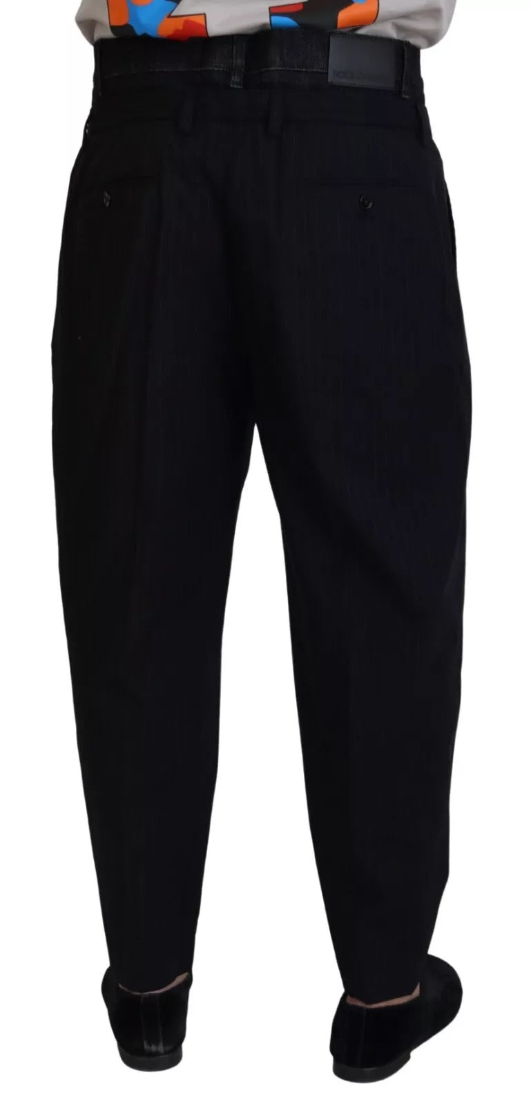 Dolce & Gabbana Black Cotton Stretch Loose Denim Trouser Jeans